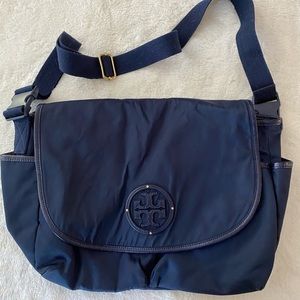 Tory Burch messenger diaper bag.